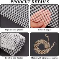 Kit De Manualidades DIY Para Tejer Y Crochet Bolsa Hilo De Malla Y Plástico Para Bordado Y Costura Kit De Creación De Bolsas Tejidas a Mano - details 4