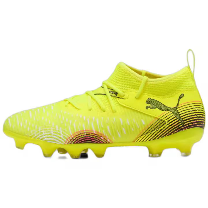 Botas de Futbol Puma Future 8 Match Fg/Ag para niños en color amarillo - 1