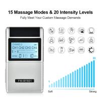 Estimulador muscular eléctrico TENS, fisioterapia, masajeador corporal de 4 canales, máquina para aliviar el dolor, Electroestimulador, 15 modos - details 2