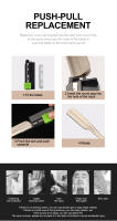 Cuchilla De Afeitar Para Hombres Barbería Herramienta De Peluquero Acero Inoxidable Plegable Con Hojas Interchangeables Barba Y Cara - details 6
