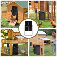 Puerta Automática Para Pajareras Solar Con Pantalla LCD Sensor De Luz Timer Control Remoto Anti Pinza Impermeable Para Pollos - details 0