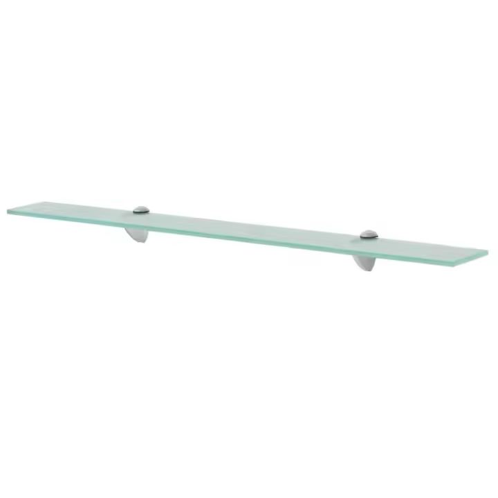 Estante flotante de cristal 80x20 cm 8 mm - 1