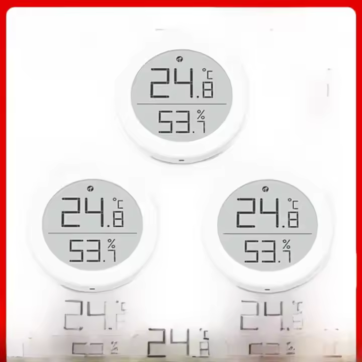 Sensor De Temperatura Y Humedad Qingping T Versión Bluetooth Compatible E-Link INK Termómetro Inteligente Para Interior Compatible Con Apple HomeKit - 1