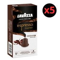 Lavazza Espresso Gourmet Chocolate, Pack 50 Cápsulas de Aluminio Compatibles con Máquinas Nespresso* Original, con Aroma Natural de Chocolate, Arábica y Robusta, Intensidad 10/13, Tostado Medio - details 0