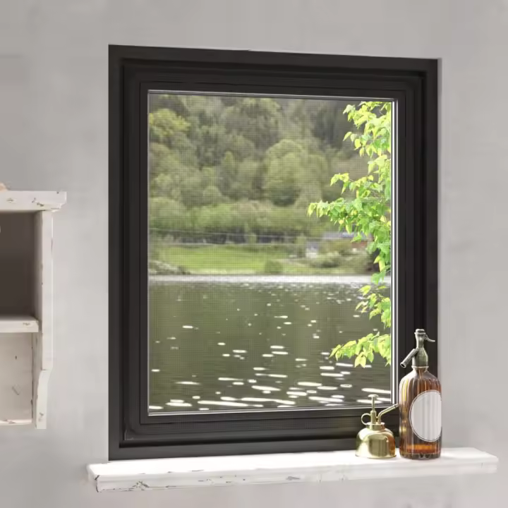Mosquitera magnética para ventanas gris antracita 100x120 cm - 1