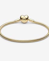 PDORA Moments Cadena de Serpiente con Cierre de Corazón Oro 18CM - details 4