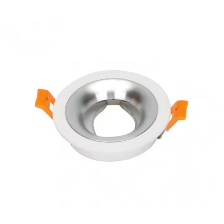 FABRILAMP FAB 14448RE46 | Empotrable Anou 1xgu10 Redondo Blanco/cromo 2x9,2x9,2 Cm 8 De Corte.c/portalampara - Diseño Moderno - Fácil Instalación - Ahorro de Energía - Alta Calidad - Iluminación Ajustable - 1
