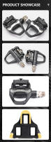 Pedales De Bicicleta De Carretera RACEWORK En Fibra De Carbono Patrón Auto-Enganchar Para Sistemas SPD Accesorios De Bicicleta - details 5
