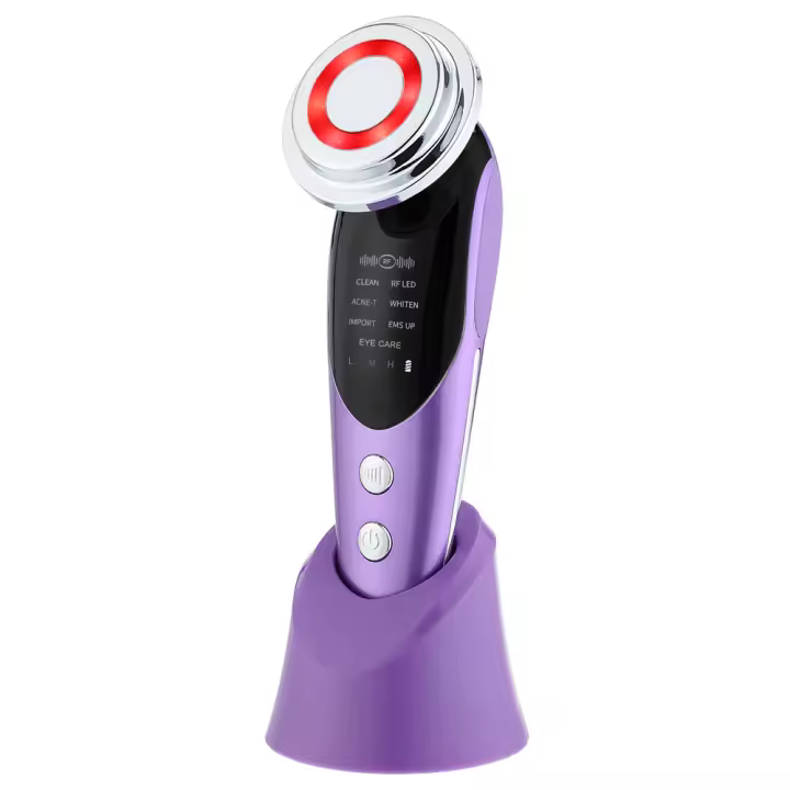 Dispositivo De Belleza Facial 7 En 1 Levantamiento De Piel Microcorriente Rejuvenecimiento De Piel Masajeador Facial LED Terapia De Luz Antiarrugas Apparato De Belleza - 1