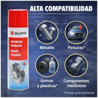 Würth Limpiador de Frenos Profesional Spray 500 ml – Limpieza Rápida Sin Residuos Para Discos, Tambor y Componentes Mecánicos - details 2