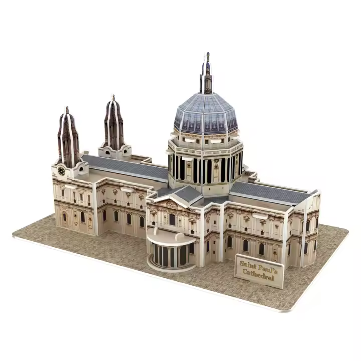 DAM. Puzle 3D de cartón de la Catedral de San Pablo en Londres. 41 piezas. 18x11x11cm. - 1