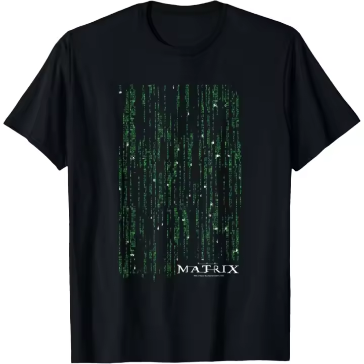 Camiseta de Manga Corta, 100% Algodón, Ropa Unisex para Hombres y Mujeres en 5 Tallas, Camiseta Negra, Cuello redondo con estampado. - 1