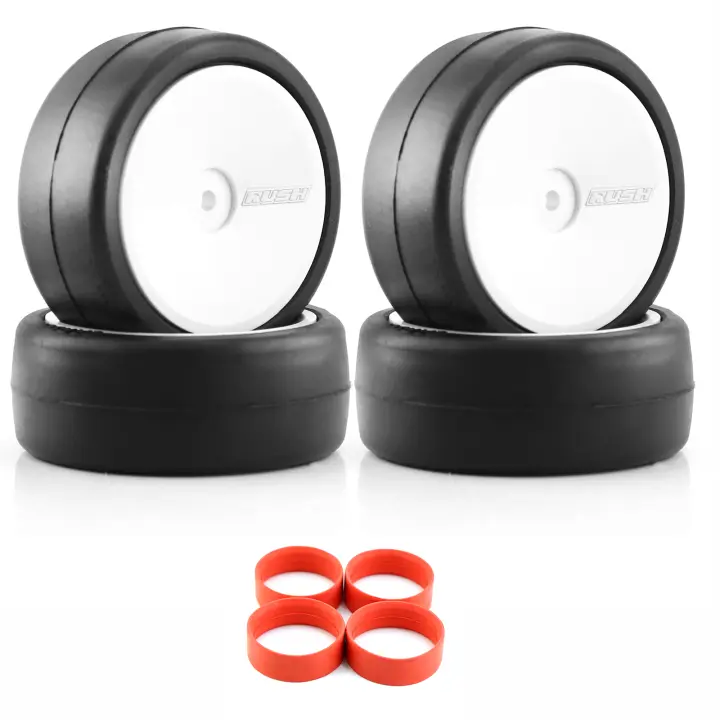4Pcs Neumáticos De Alta Grip Para Carreras RC 65*26mm Adecuados Para Coches RC Tamiya TT01 TT02 XV01 PTG-2 HPI HSP Piezas De Mejora - 1