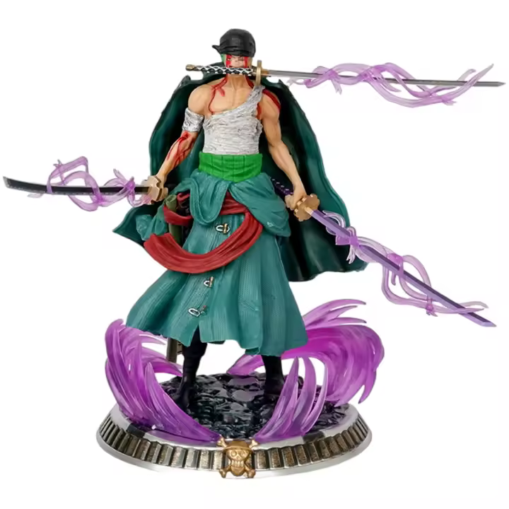 Figura De Acción One Piece Roronoa Zoro Baño Sangre 21cm PVC Colección Exquisita Regalos De Cumpleaños Y Navidad Para Adultos - 1