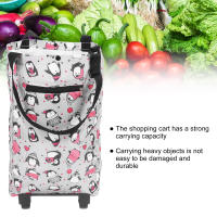 Carro De Compras Plegable Para Mayores Bolsa De Supermercado Portátil Para Exteriores Carro De Alimentos Para La Casa - details 1