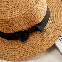 Sombrero De Paja Con Lazo COKK Panama Para Mujer Casual Verano Protección Solar Banda Ancha Sombreros De Playa Unisex - details 11