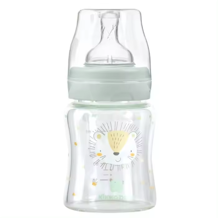 Biberão de vidro 120ml Kikka Boo Jungle King Menta - 1