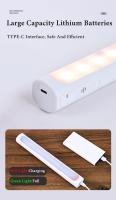 Lámpara De Mesa Magnética Colgante LED Recargable Por USB Luz Nocturna Sin Modo De Dimmer Para Armario Armario Y Gabinete - details 7