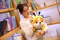 Muñeco De Peluche De 25cm Squirrel Shiba Inu Perro Corgi Cojín Suave Para Niños Regalo De Navidad Kawaii Valentin - details 13