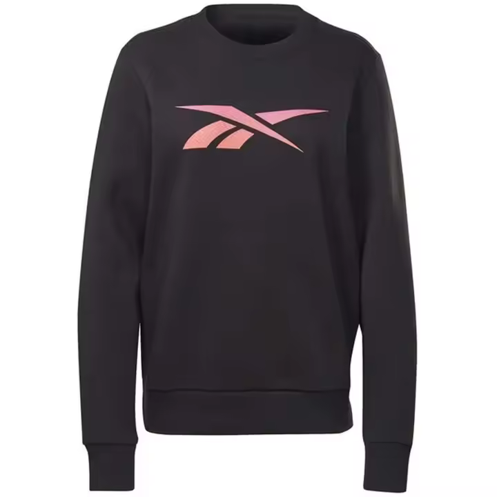 Sudadera Reebok Vector Graphic Crew Negro Hoodie Hr7447 - 1