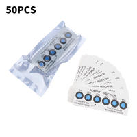 50Pcs Tarjeta De Indicador De Humedad En Contenedores Cerrados Prueba De Humedad Del 10% Al 60% Cartón Azul Six-point - details 0