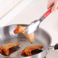Pinzas De Alimentos De Acero Inoxidable Antideslizantes Para Asar Ensalada Pan Cocina Resistente Al Calor Manija Multifuncional Utensilios De Cocina - details 5