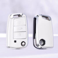 Funda Para Llave De Coche TPU Plegable Para VW Volkswagen Golf 7 MK7 Tiguan MK2 SEAT Ateca Leon FR Ibiza Skoda Octavia A7 - details 6