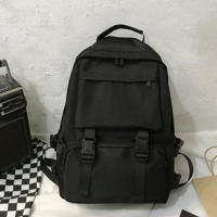 Mochila Simple De Gran Capacidad Para Viajes Estilo Harajuku Unisex Mochila Escolar Para Hombres Y Mujeres Alta Calle - details 7