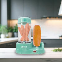 Máquina de perritos calientes Jocca Turquesa - Cocina al vapor multifuncional para cocinar salchichas, huevos o verduras con pincho para pan y 350W de potencia. Moderna, práctica, compacta, elegante, fácil de usar y de limpiar. Ideal para fiestas - details 0