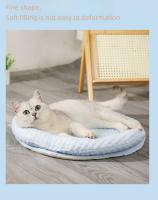 Colchoneta de frijol de hielo para gato, colchón frío con refrigeración, resistente a mordeduras y arañazos, cama para mascotas, adecuado para perros de tamaño mediano, Verano - details 7