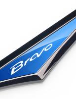 2pcs Pegatinas De Coche 3D De Aleación Para Fiat BRAVO Accesorios De Automóvil Decoración De Lado Del Coche Y Parachoques - details 5
