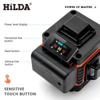 Nivel Láser Verde HILDA 16/12 Líneas 4D Auto-Nivelado 360 Grados Horizontal Y Vertical Super Potente Con Haz De Láser Verde - details 2