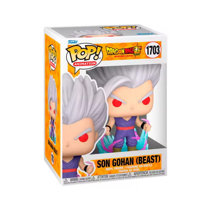 FIGURA FUNKO POP DRAGON BALL SUPER HERO SON GOHAN (BEAST) 9 CM - Nuevo a Estrenar - Original FUNKO - Miniatura POP - 1