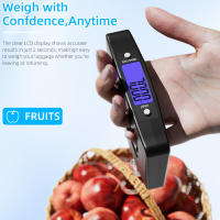 Báscula De Equipaje Digital Portátil 50kg/110lb Con Luz Trasera Función Tare 4 Unidades (g/kg/oz/lb) Perfecta Para Viajes - details 7