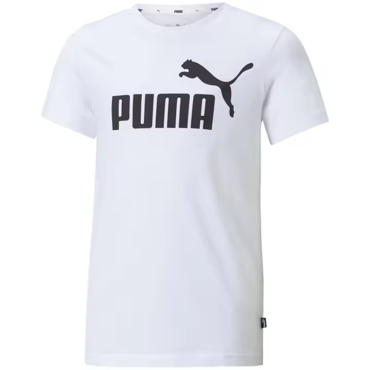 Camiseta de Manga Corta Puma Essential Logo para unisex en color blanco - 1