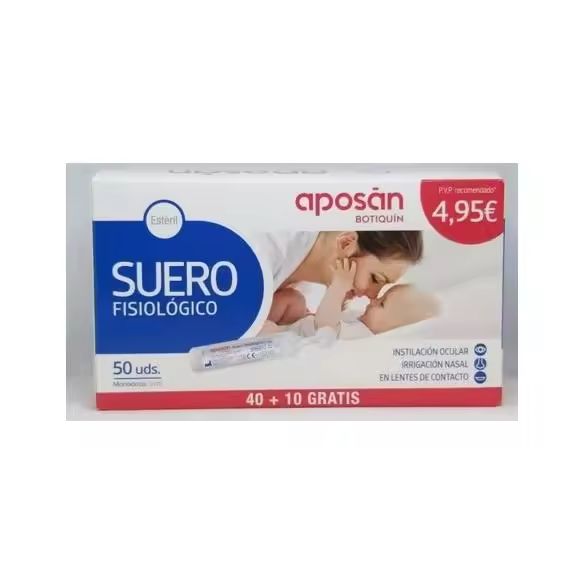 APOSAN SUERO FISIOLOGICO 50 UNIDADES MONODOSIS 5 ML - 1