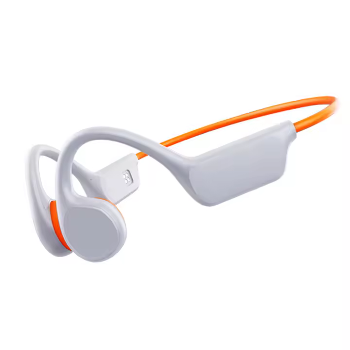 Auriculares de conducción ósea: auriculares de natación impermeables IPX8 con reproductor de MP3 incorporado, memoria de 32 G, auriculares de oído abierto Bluetooth 5.3 - 1