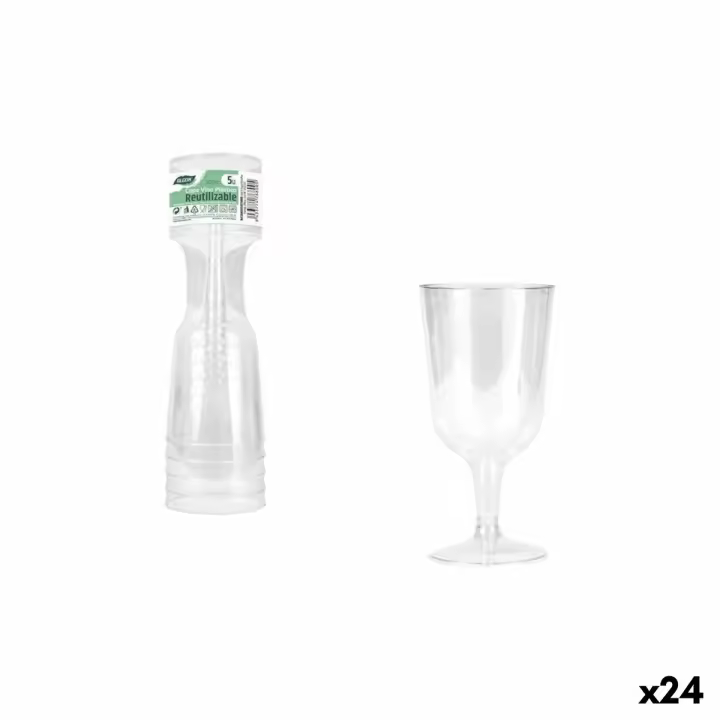 Copa de vino Algon 200 ml 5 Piezas (24 Unidades) - 1
