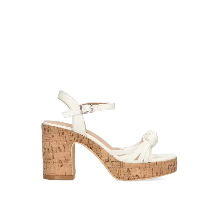 SANDALIA EMPEINE ANUDADO ETIKA CASTILLO 30015 BLANCO, MUJER - 1