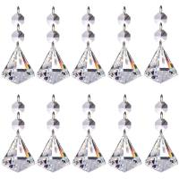 1pc Prisma De Lámpara Transparente Con Perlas Octagonales Colgante De Cristal Para Candelabro Soplado Artístico De Colores - details 0