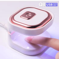 Lámpara UV De Uñas Mini 6LED Secador De Polvos De Uñas Gel Conveniente Para Dedos Singulares Q Forma Dibujadora Hogar Y Salón De Manicura - details 6