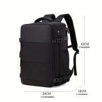 ZbazamgP Mochara de viaje de gran capacidad con compartimento para zapatos, mochila Ligera Dacron with Puerto de Carga, viaje de moda - details 13