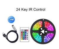 Tiras LED RGB USB 5V Con Control Remoto Inteligente 24 Teclas Luz De Fondo Para TV Decoración De Pared Vida Promedio 30000hs - details 1