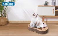 Nobleza Rascador para Gatos con Hierba Gatera，Rascadoras de Cartón para Cama con 2 Juguetes para Gatos Interactivos Pelotas - details 0