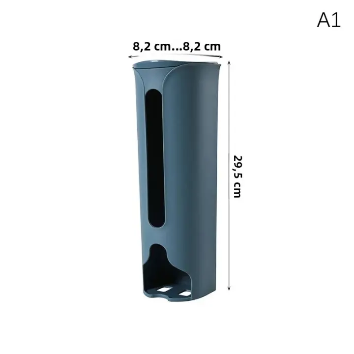 Kitchen Plastic Bag Storage Rack Wall Hanging Bathroom Garbage Bag Storage Box Closet Underwear Underwear Storage Box - 1