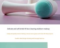 Cepillo Facial De Silicona 3D Bilateral Manual Con Cerdas Suaves Doble Cara Para Limpieza Y Masaje De La Piel - details 0