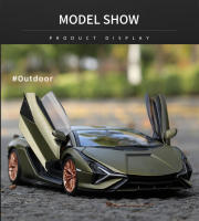 Bburago 1:25 Lamborghini Sian FKP 37 Coche Deportivo De Aleación Vehículos De Cera Coleccionables Juguetes Modelo Voiture Regalos - details 4