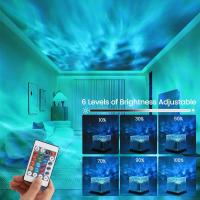 Lámpara Nocturna Con Proyector De Agua Y 16 Colores Rotativos Luz De Flama Táctil Recargable Por USB Luz De Ambiente Rectangular - details 3