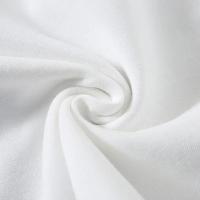 Camiseta De Algodón Puro Blanco GSM 500/300g De Gran Resistencia Cuello Redondo Manga Corta Tees De Tres Agujas Para Hombre - details 5