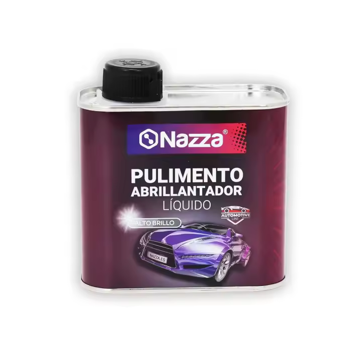 Pulimento Coche Nazza - Polish Abrillantador para Detailing y Pulir Coche a Mano o con Máquina - Elimina Huellas, Polvo, Manchas de Aceite y Pintura - Brillo en Colores Oscuros o Claros - 1